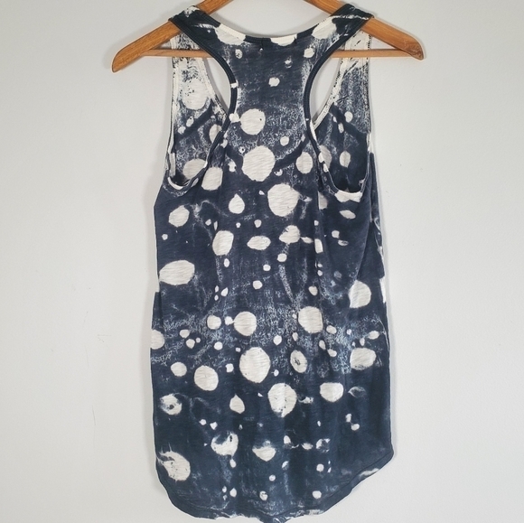 Om Girl Rare Mindful Burnout Celestial Splatter Spotted Racer Back Tank Top XS - Picture 3 of 7